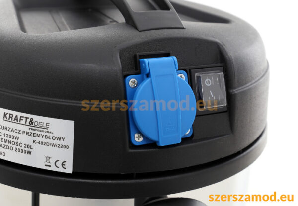 Ipari porszívó száraz-nedves 20L 1200W - Image 8