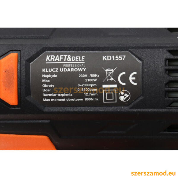 Elektromos ütvecsavarozó 2100W 1/2" 800Nm - Image 13