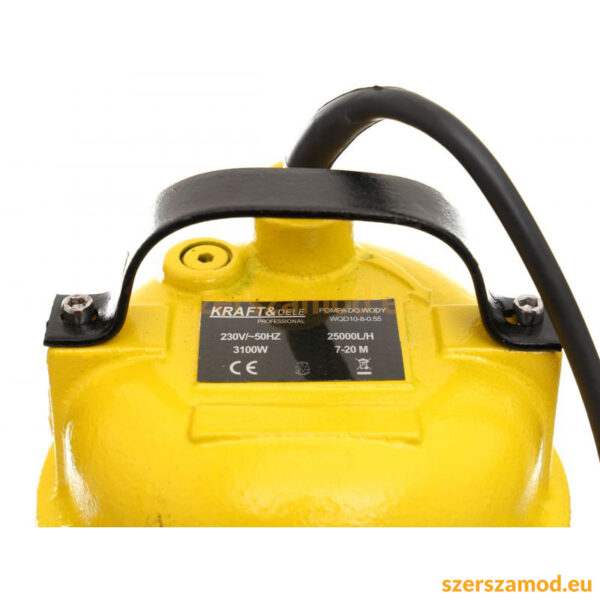 Öntvény darálós szivattyú 3100W, úszókapcsolóval - Image 5