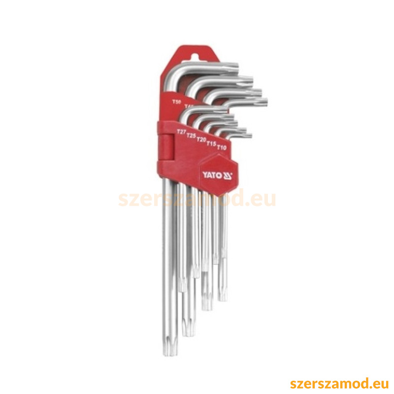 Torxkulcs klt. 9db-os T10-T50 CV hosszú YATO profi