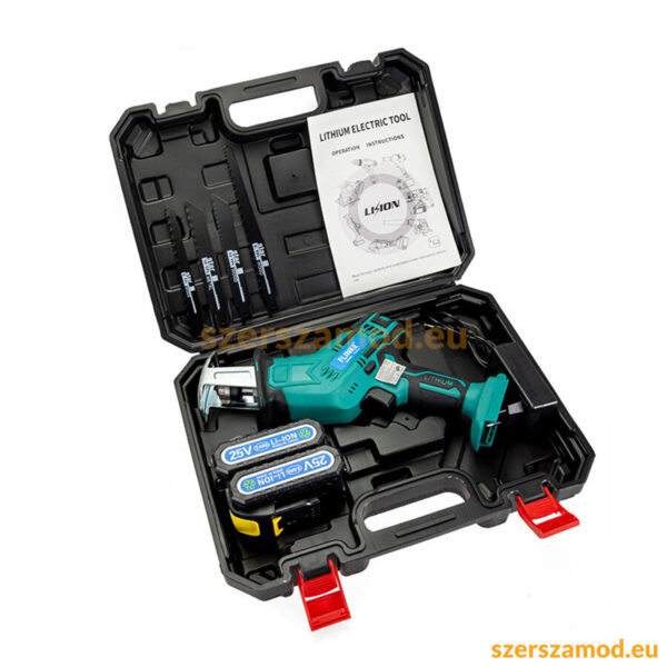 Mini akkus orrfűrész 2db 25V akkumulátorral - Image 4