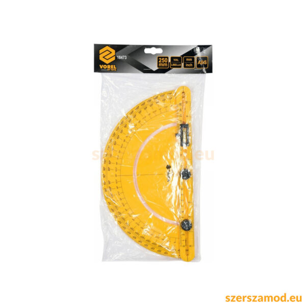 Szögmérő vízmértékkel 250 mm ABS - Image 4