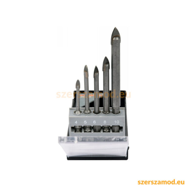 STHOR Üveg- és csempefúrószár készlet 5 részes (4, 5, 6, 8, 10 mm) - Image 3