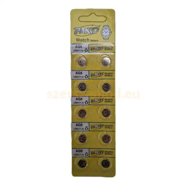 AG6 elem LR921 / 1,5v 10db