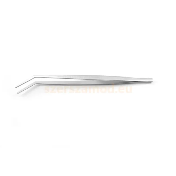 Műszerész csipesz tompa heggyel 300mm