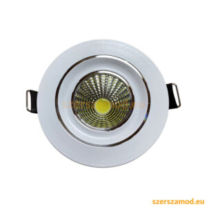 Kör alakú beépíthető LED lámpa 75mm 5W hideg fehér