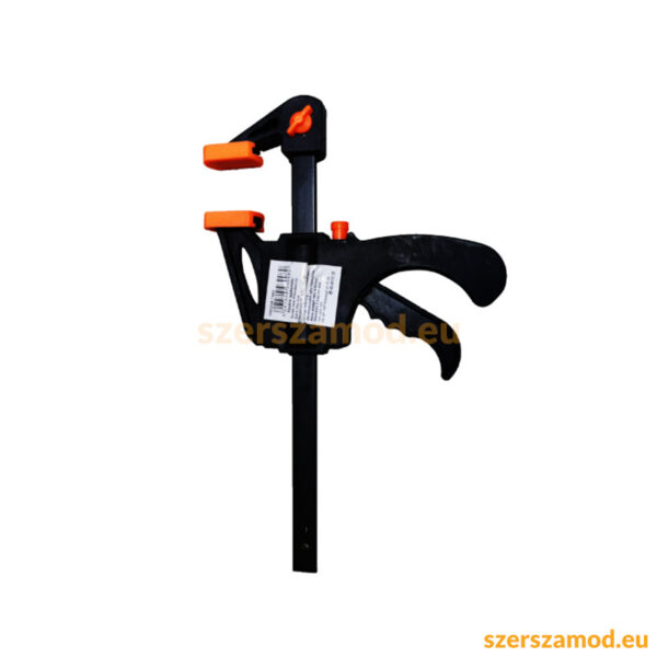 Egykezes pillanatszorító 33cm fekete-narancs (asztalos szorító)