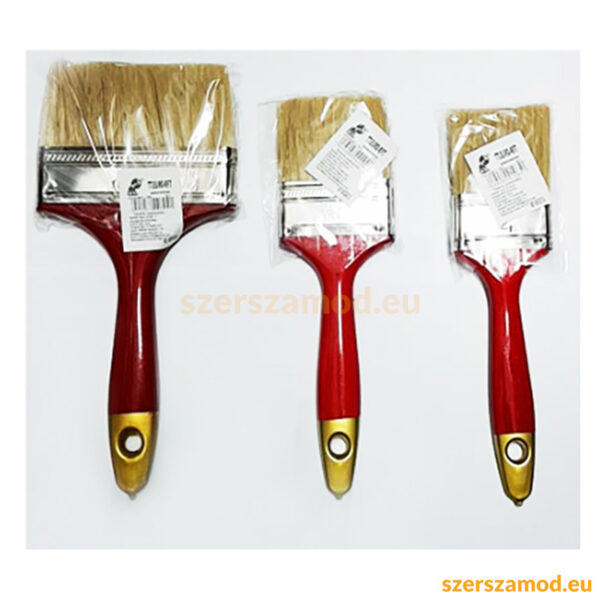 Ecset 4' 101,6mm disznószőr sörtés, Fa nyelű