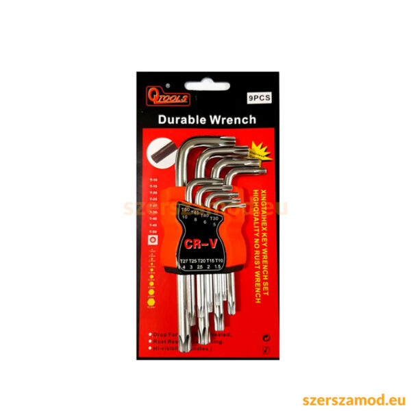 TORX készlet, rövid 9pcs