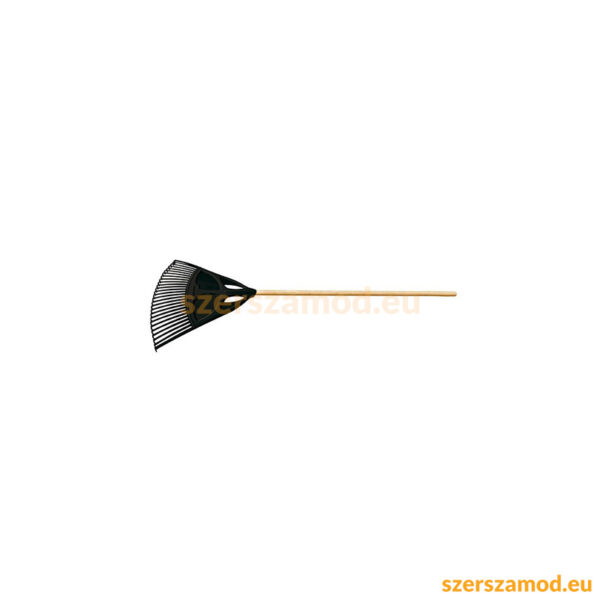 Műanyag lombseprű 44cm széles, 120cm nyélhossz fekete