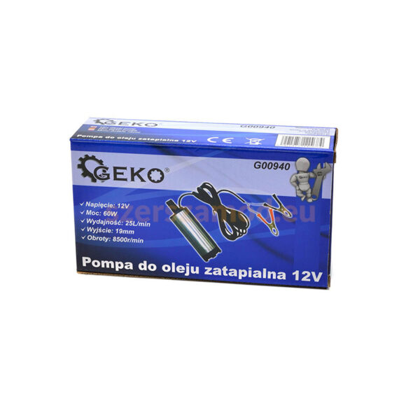 Olaj, üzemanyag merülő szivattyú mini 24volt 60watt - Image 3