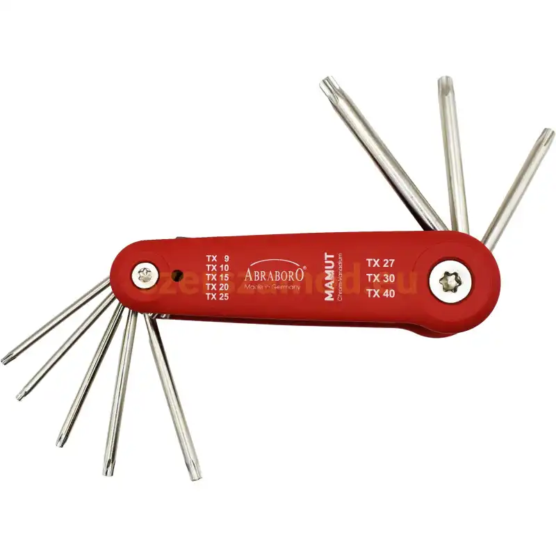 TORX kulcskészlet 8pcs 9/10/15/20/25/27/30/40mm