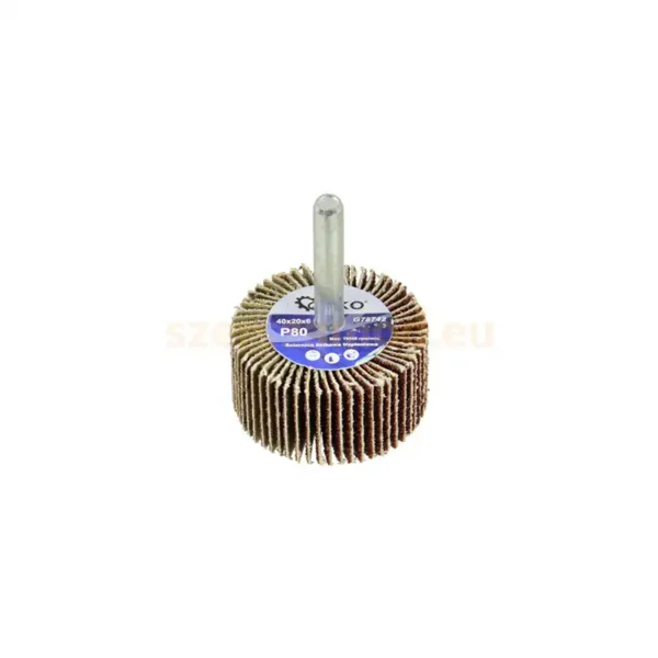 Csapos, lamellás csiszolókorong 40 x 20mm P80