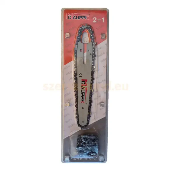 Láncfűrész vezető + 2 lánc mini láncfűrészhez 18.5cm (1/4 6' 37)