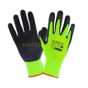 Neon mártott munkakesztyű 10