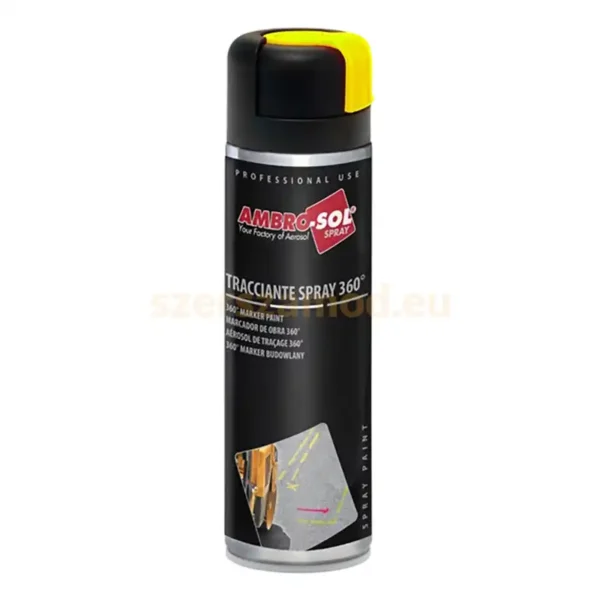 360° jelölő festék fluoreszkáló sárga aerosol 500ml