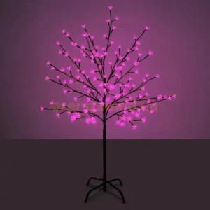 Dekorációs világító Fa - Rózsaszín - 92 LED - 120cm