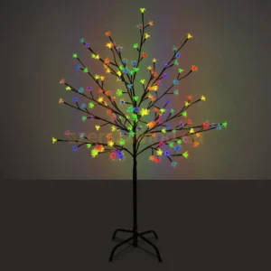 Dekorációs világító Fa - Színes - 92 LED - 120cm