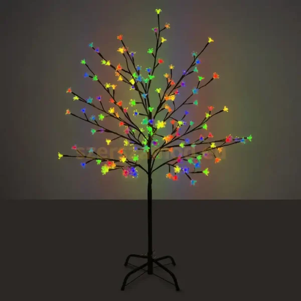 Dekorációs világító Fa - Színes - 92 LED - 120cm