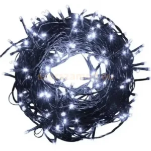 LED fényfüzér 27 + 3m, 200 LED, hidegfehér