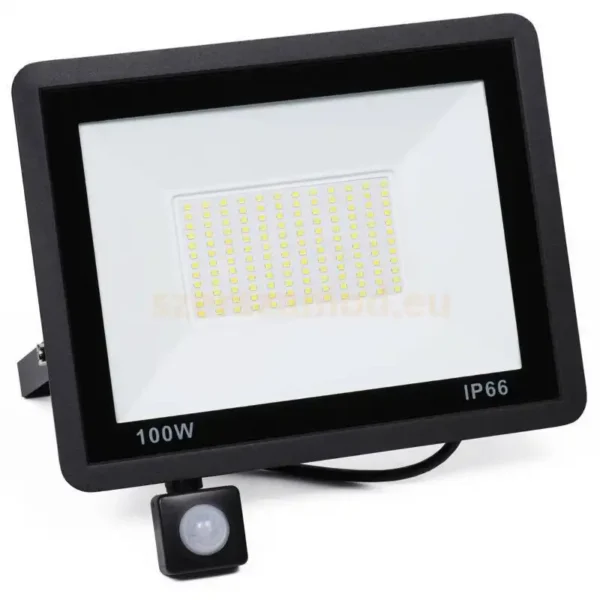 LED reflektor mozgásérzékelővel, 100W