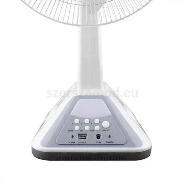 Akkus Ventilátor , Napelemre Csatlakoztatható, Éjjeli Lámpa Funkcióval És Távirányítóval - Image 4
