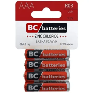 BC Extra Zinc Féltartós Mikro Elem AAA R03 B4 4db