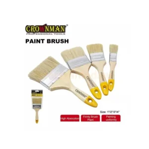 Ecset 1" Duplasoros Fa Nyelű Természetes Sörtével