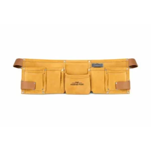 Szerszámtartó öv Hasított Bőr Műanyag Csattal 6 Zseb + Szerszámtartók