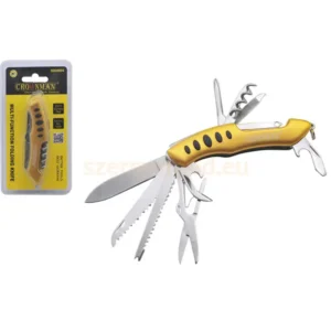 Multifunkciós Bicska Összecsukható Alu Fogantyúval Rozsdamentes 2CR13 Penge Alu.Ötvözet Ház